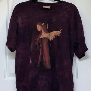 The Mountain tie dye fairy/angel shirt